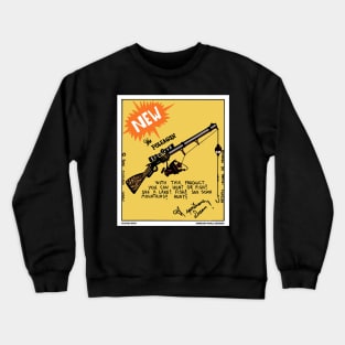 Hunting Pole-A-Gun Funny Fishing Novelty Gift Crewneck Sweatshirt